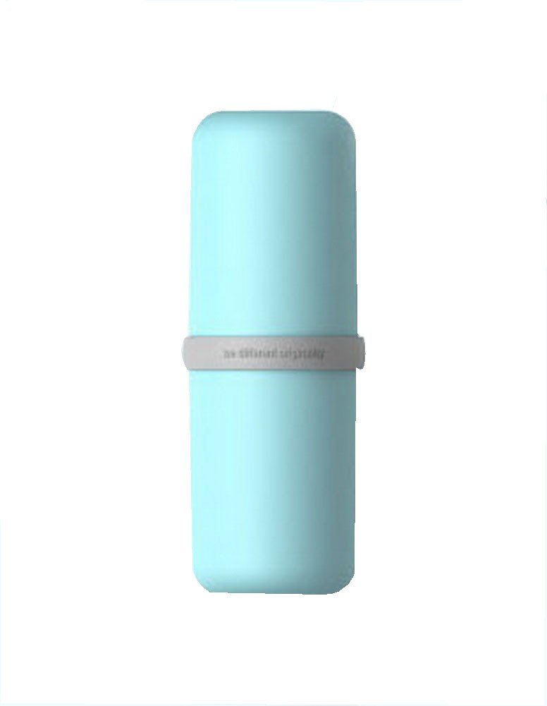 Sky Blue Upgraded Version Portable Dental Device Storage Cases Toothbrush Holder