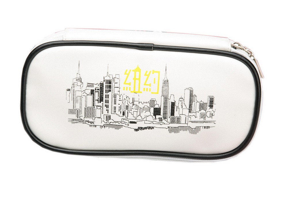 New York Sketch Multifunctional Simple Pupil Large Capacity  Lovely  Pencil Case