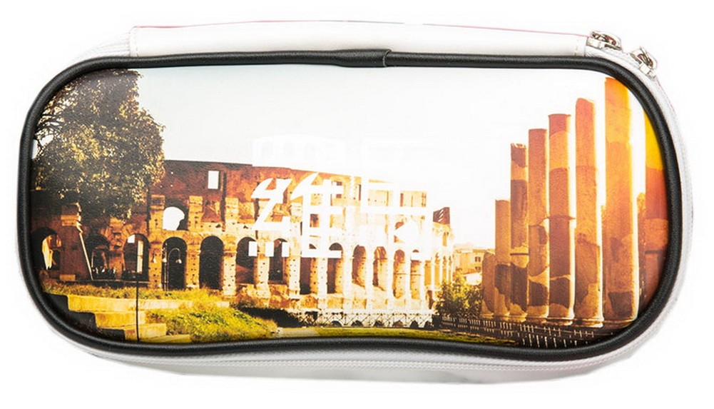 Colorful Rome Multifunctional Creative Pupil Large Capacity  Lovely  Pencil Case