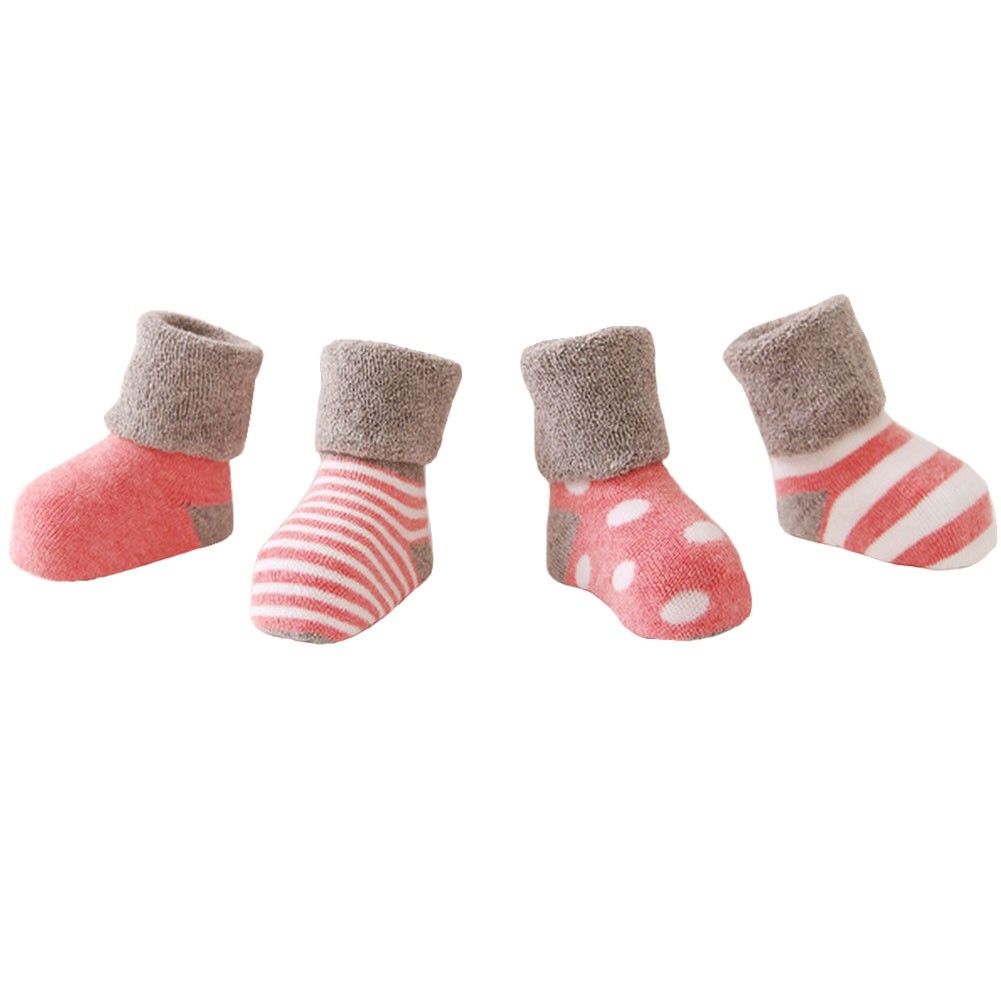 5 Pairs of Cozy Baby Products  Unisex Durable Baby Cotton Socks,  1-3 years