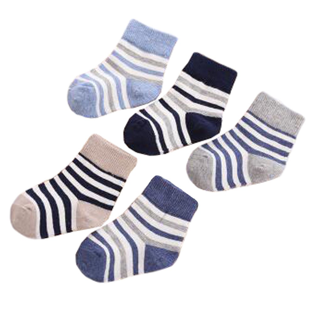 Wear Durable kids Cotton Socks Heartwarming Baby Gifts 5 Pairs of Soft Socks Comfortable