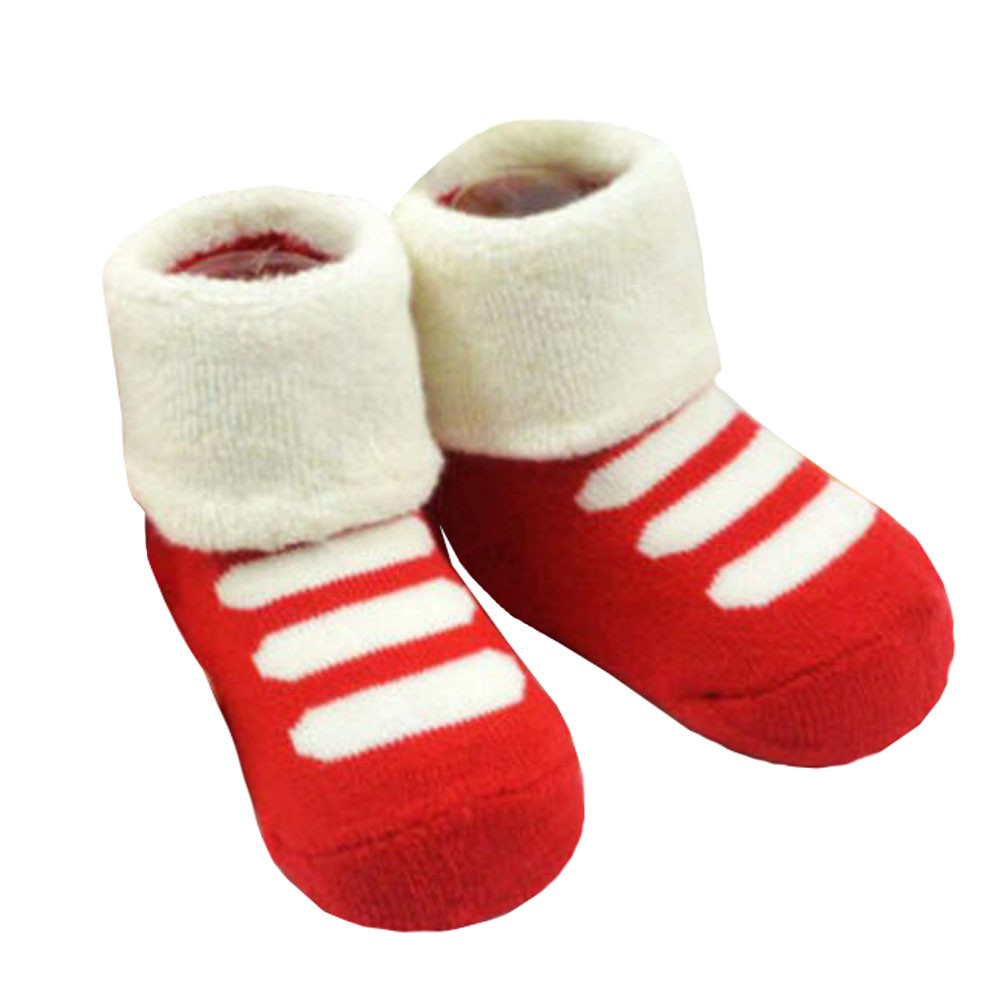 2 Pairs of Cozy  Baby Cotton Socks Baby Gifts Comfortable Socks Heartwarming Baby Gifts,0-1years