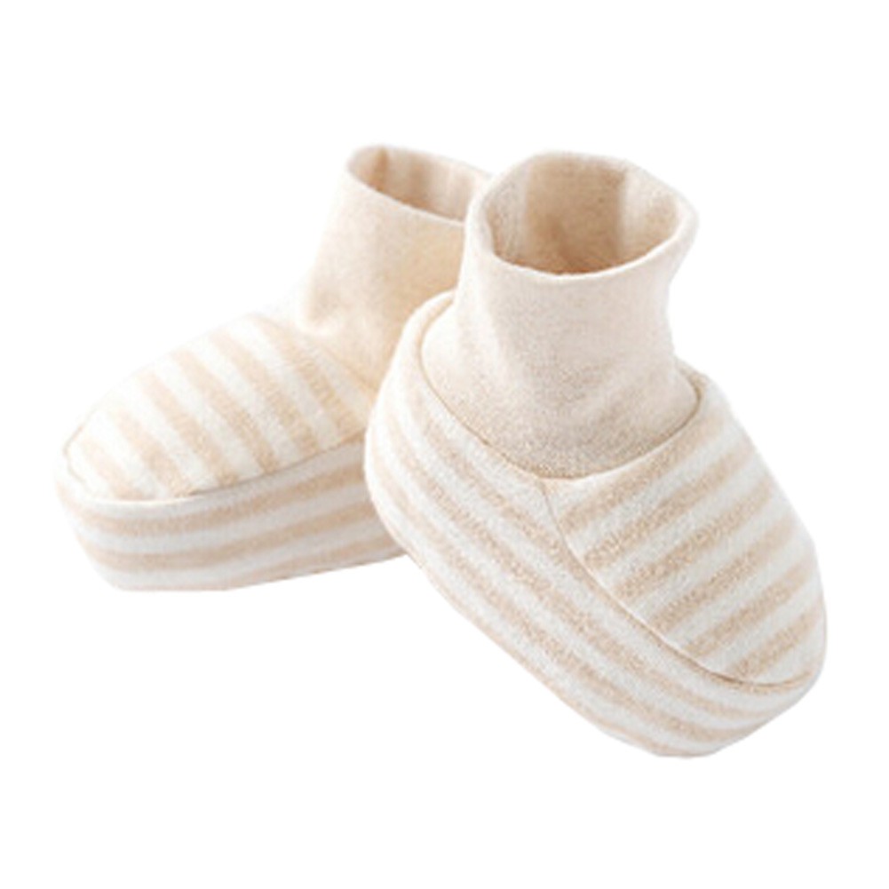1 Pair Pure Cotton Unisex Newborn Baby Socks Warm Foot Socks, D