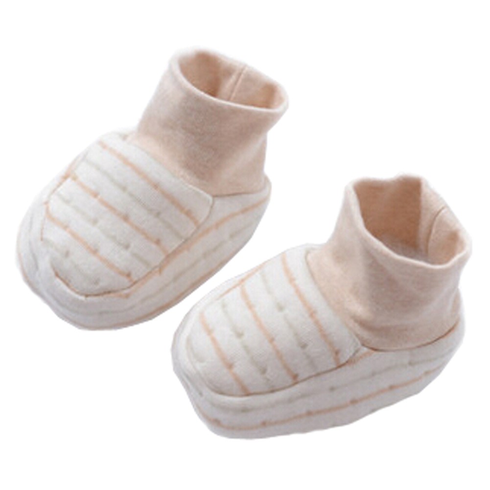 1 Pair Pure Cotton Unisex Newborn Baby Socks Warm Foot Socks, I