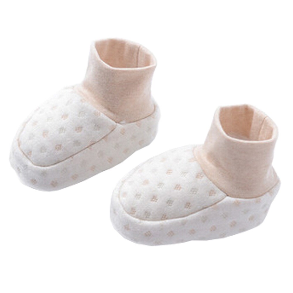 1 Pair Pure Cotton Unisex Newborn Baby Socks Warm Foot Socks, K