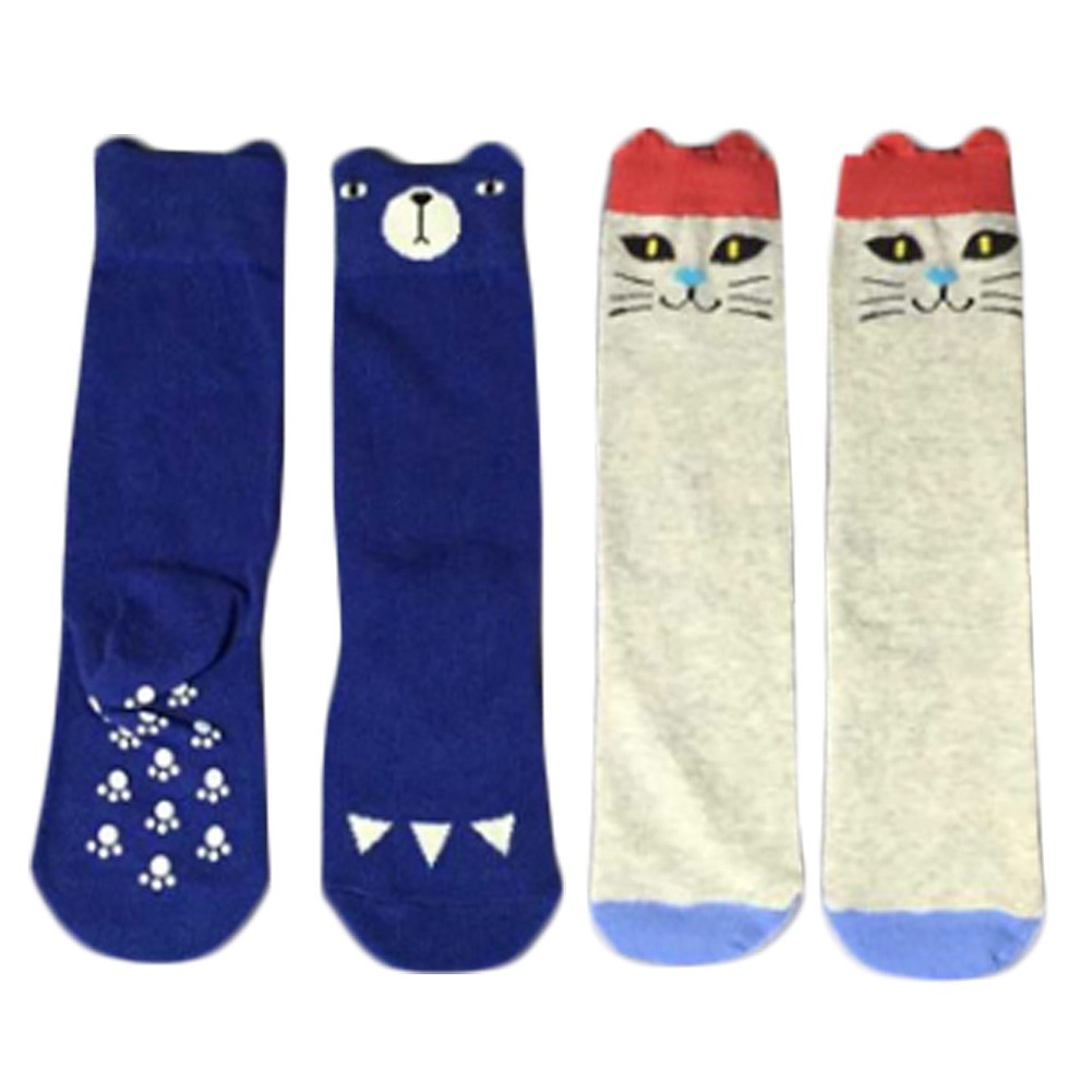 2 Pair Cute Baby's Cotton Tube Stockings Anti-mosquito Summer Thin Socks-No.4