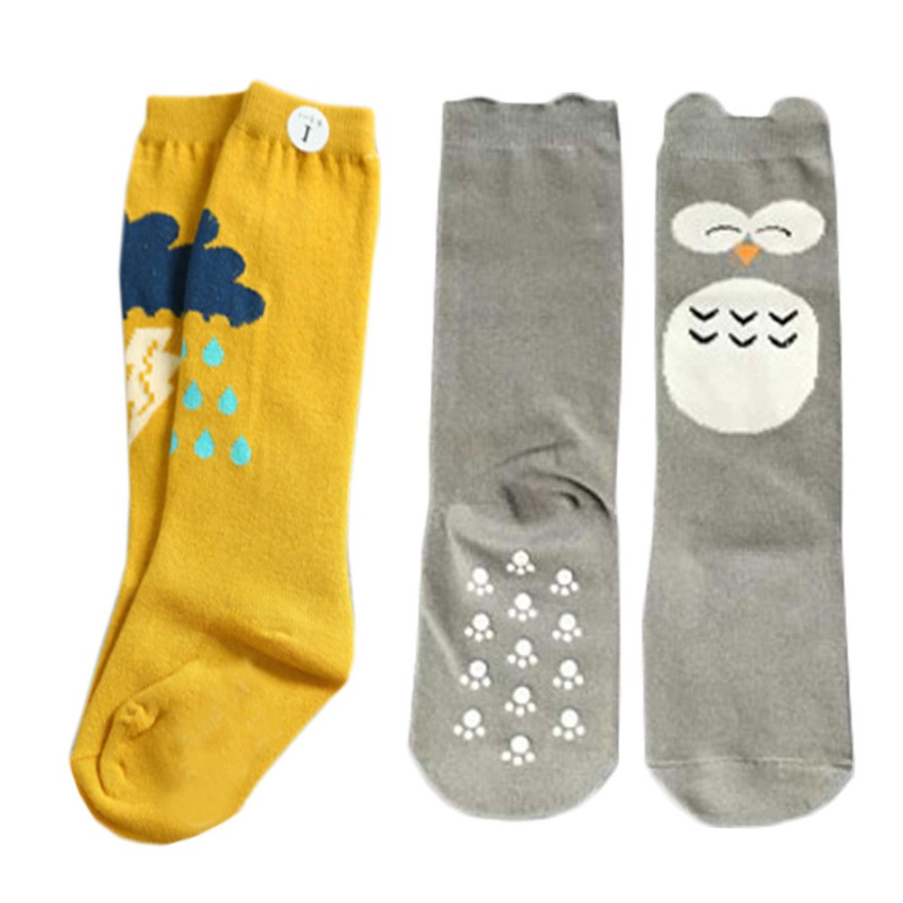 2 Pair Cute Baby's Cotton Tube Stockings Anti-mosquito Summer Thin Socks-No.16