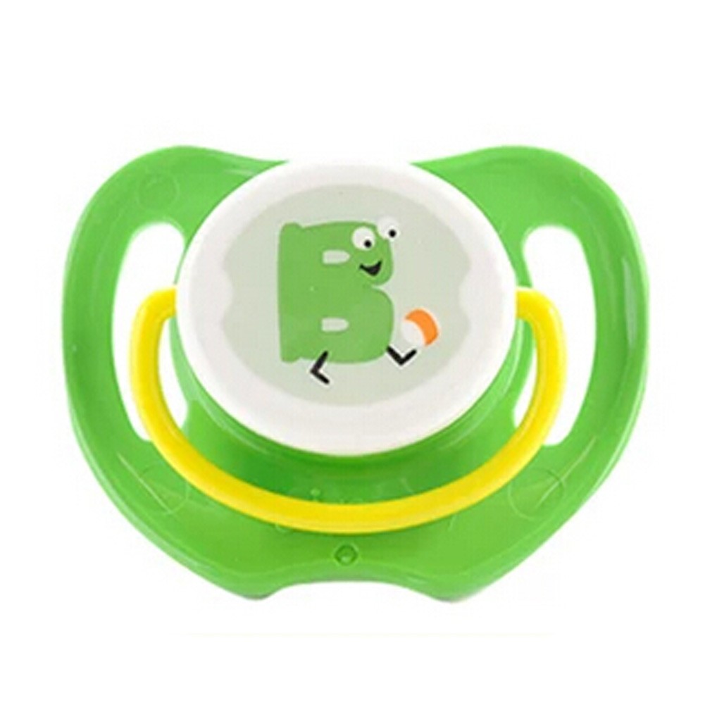 Lovely Cartoon Free Nighttime Infant Pacifier, Frog,Green