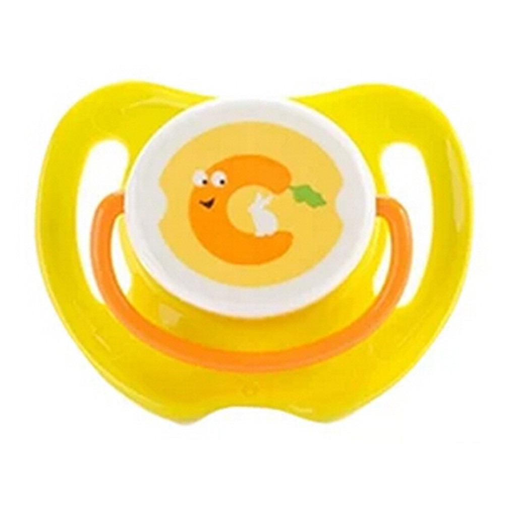 Lovely Cartoon Free Nighttime Infant Pacifier,Carrot,Yellow