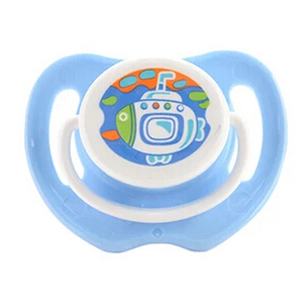 Lovely Cartoon Free Nighttime Infant Pacifier,Submarine,Blue