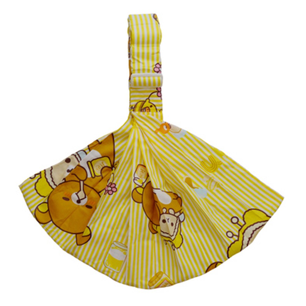 100% Cotton Newborn Baby Carrier Multifunction Straps Simple Sling Yellow Bear
