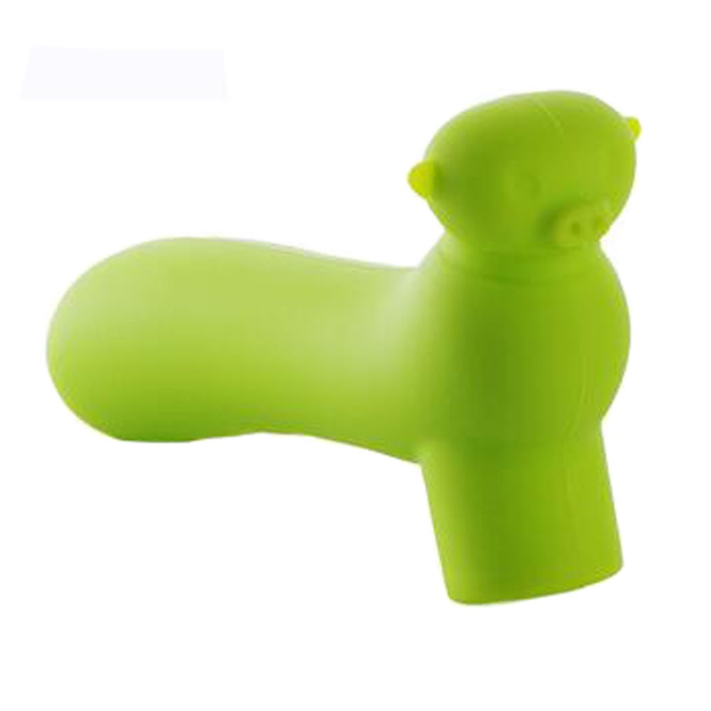 Silicone Door Handle Cover Doorknob Cover Knob Protective Sleeve Kids Safety, Green