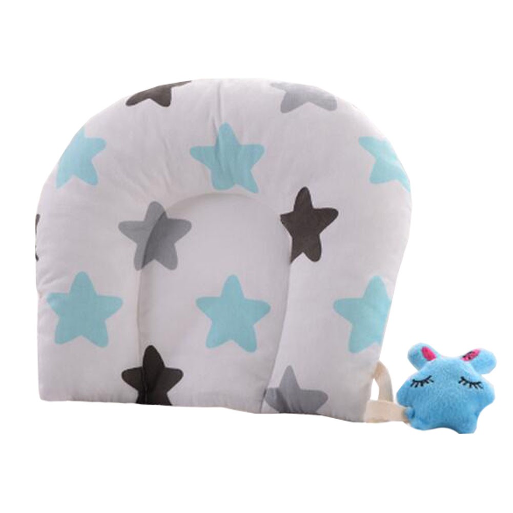 Adorable Soft Baby Pillow For Newborn  Cotton Prevent Flat Head Baby Pillows,  #3