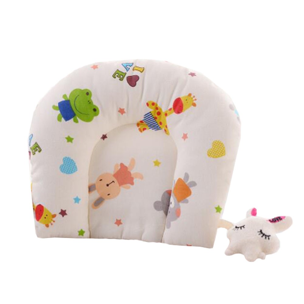 Adorable Soft Baby Pillow For Newborn  Cotton Prevent Flat Head Baby Pillows,  #6
