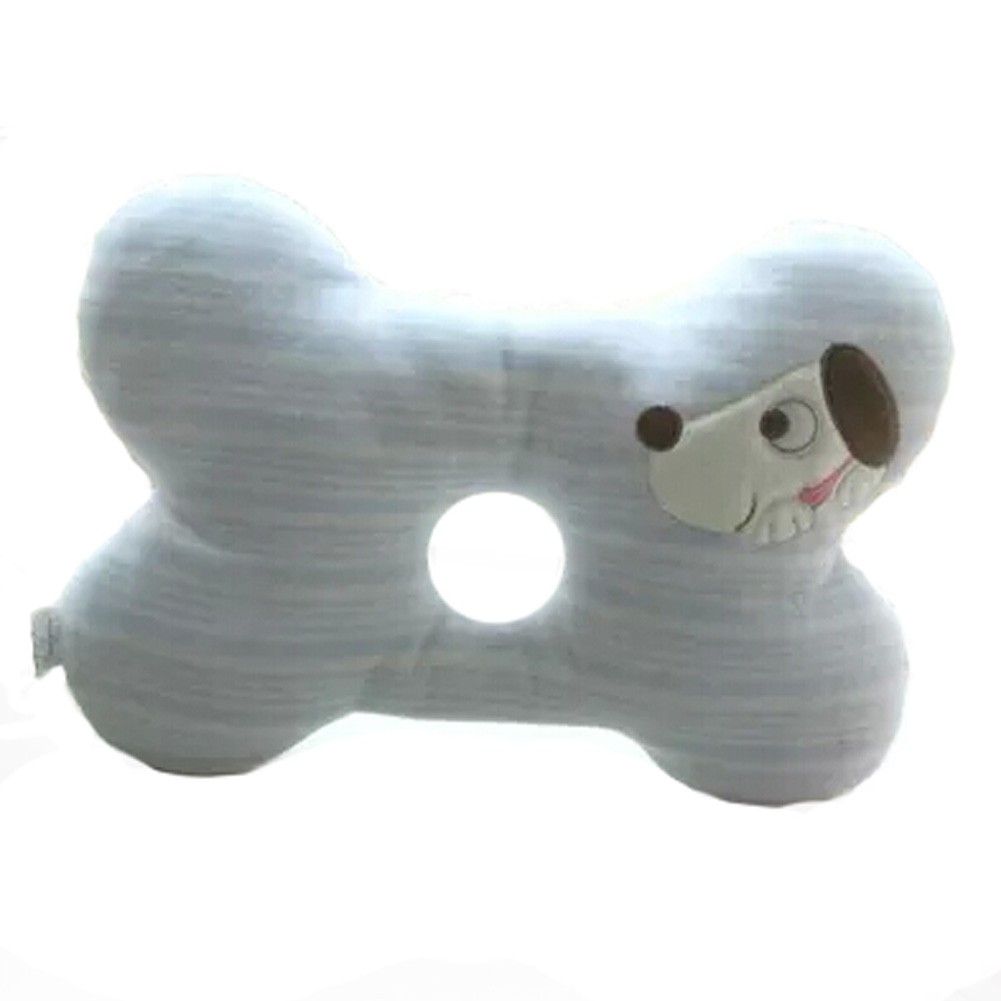 Newborn Babies Pillow Finalize Pillow Cute Dog Bone Shaped,Light Blue