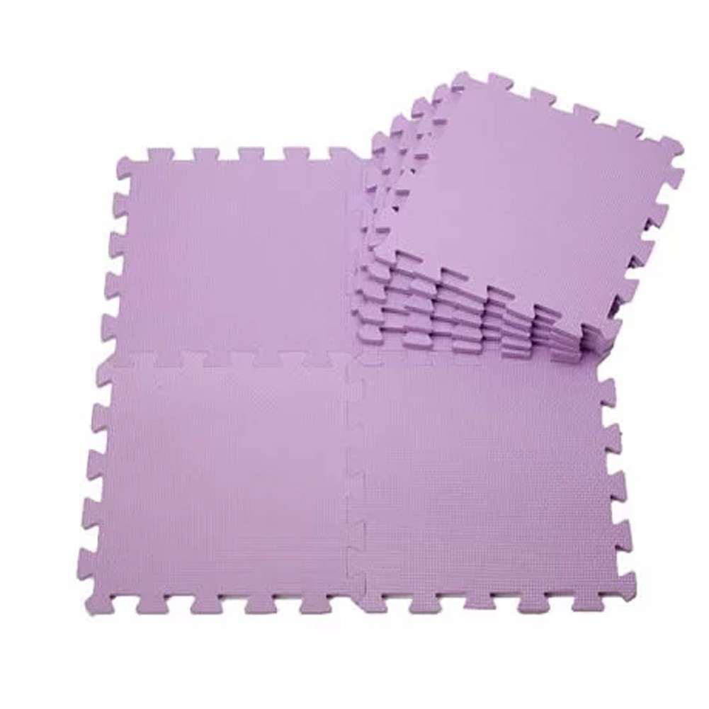 Quality Waterproof Baby Foam Playmat Set-9pc /Purple