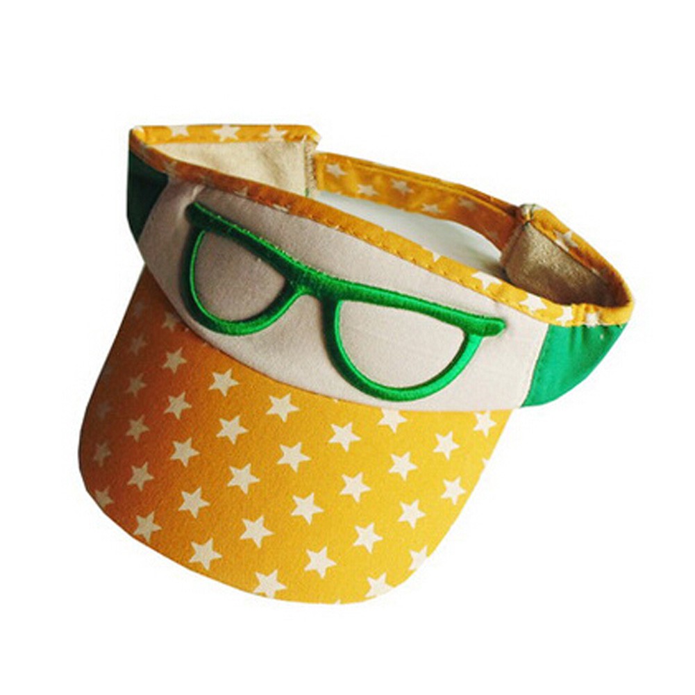 Unisex Baby Hat Sport Sun Cap Visor Peaked Cap Tennis Golf Hat,Adjustable,Yellow