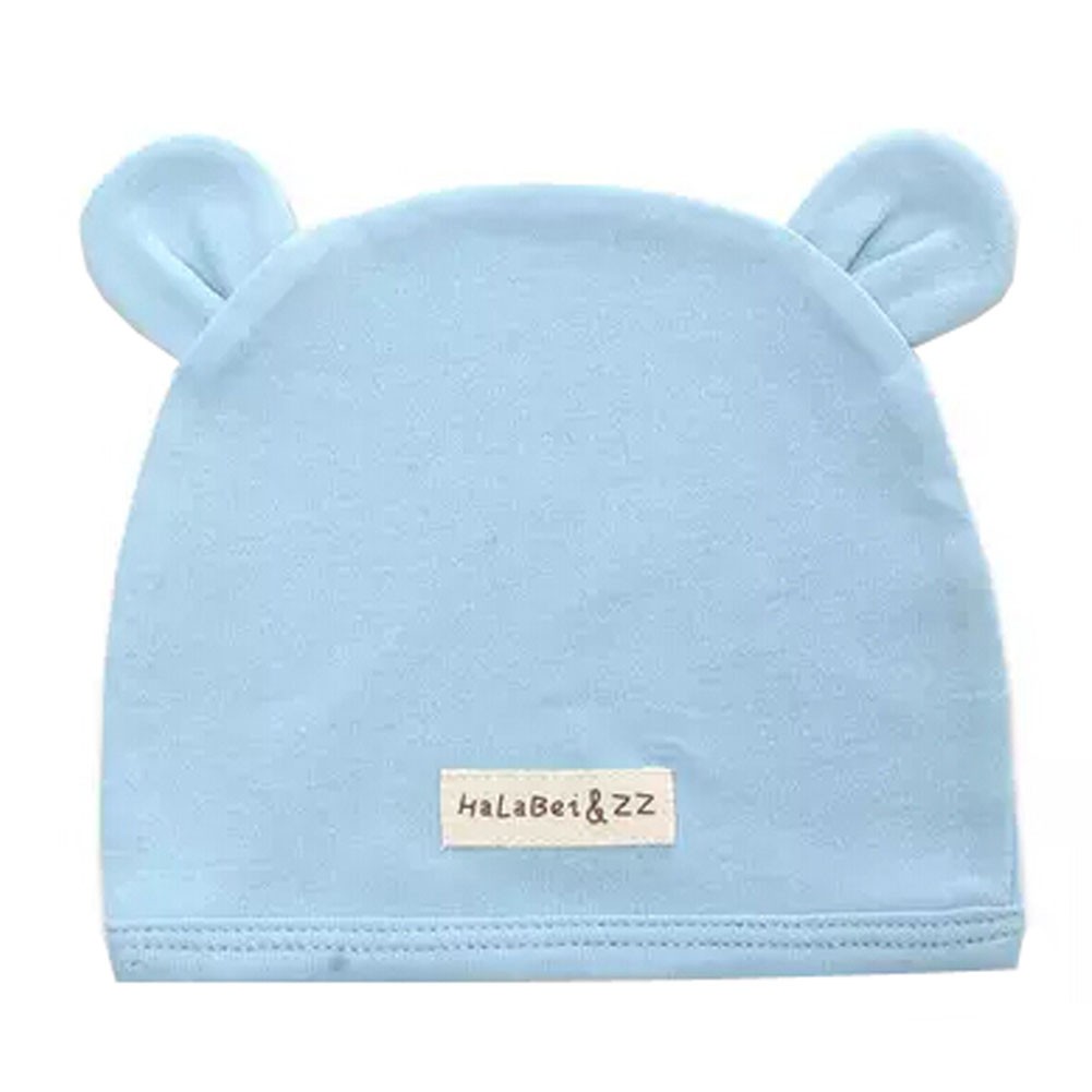 Soft Infant/Toddler Hat Cute Rabbit Hat Pure Cotton Sleep Cap,Blue