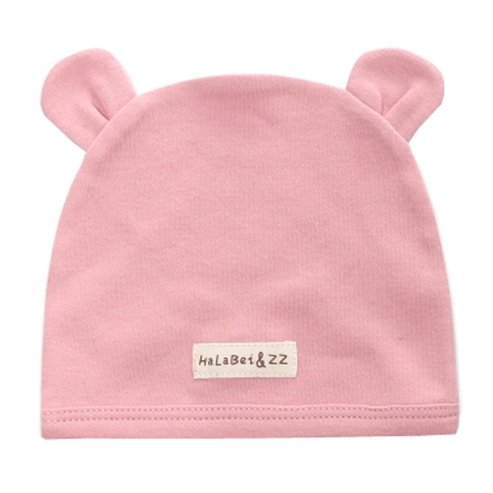 Soft Infant/Toddler Hat Cute Rabbit Hat Pure Cotton Sleep Cap, Pink