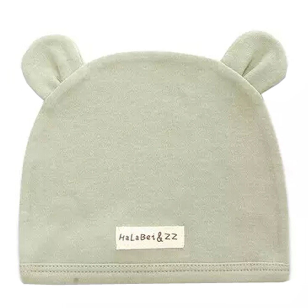 Soft Infant/Toddler Hat Cute Rabbit Hat Pure Cotton Sleep Cap, Green
