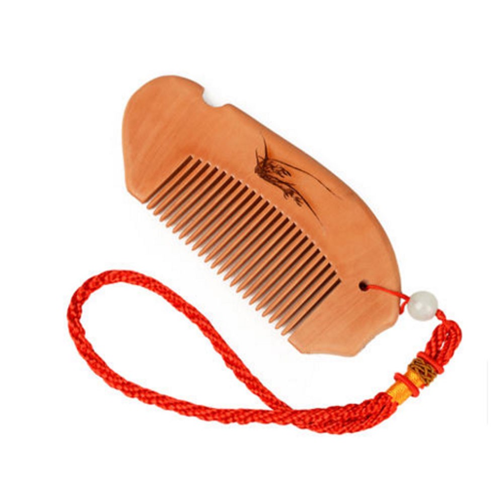 Feng Shui Cour Natural Wooden Comb Mahogany Comb For Women