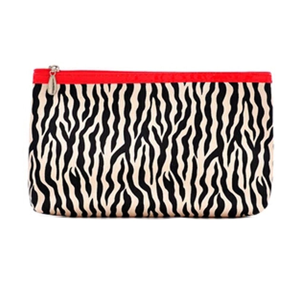 Mini Stripe Portable Travel Cosmetic Bag Makeup Pouches,Zebra