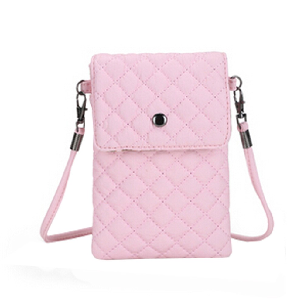 Universal Cellphone Leather Bag Crossbody Purse with Shoulder Strap for iphone
