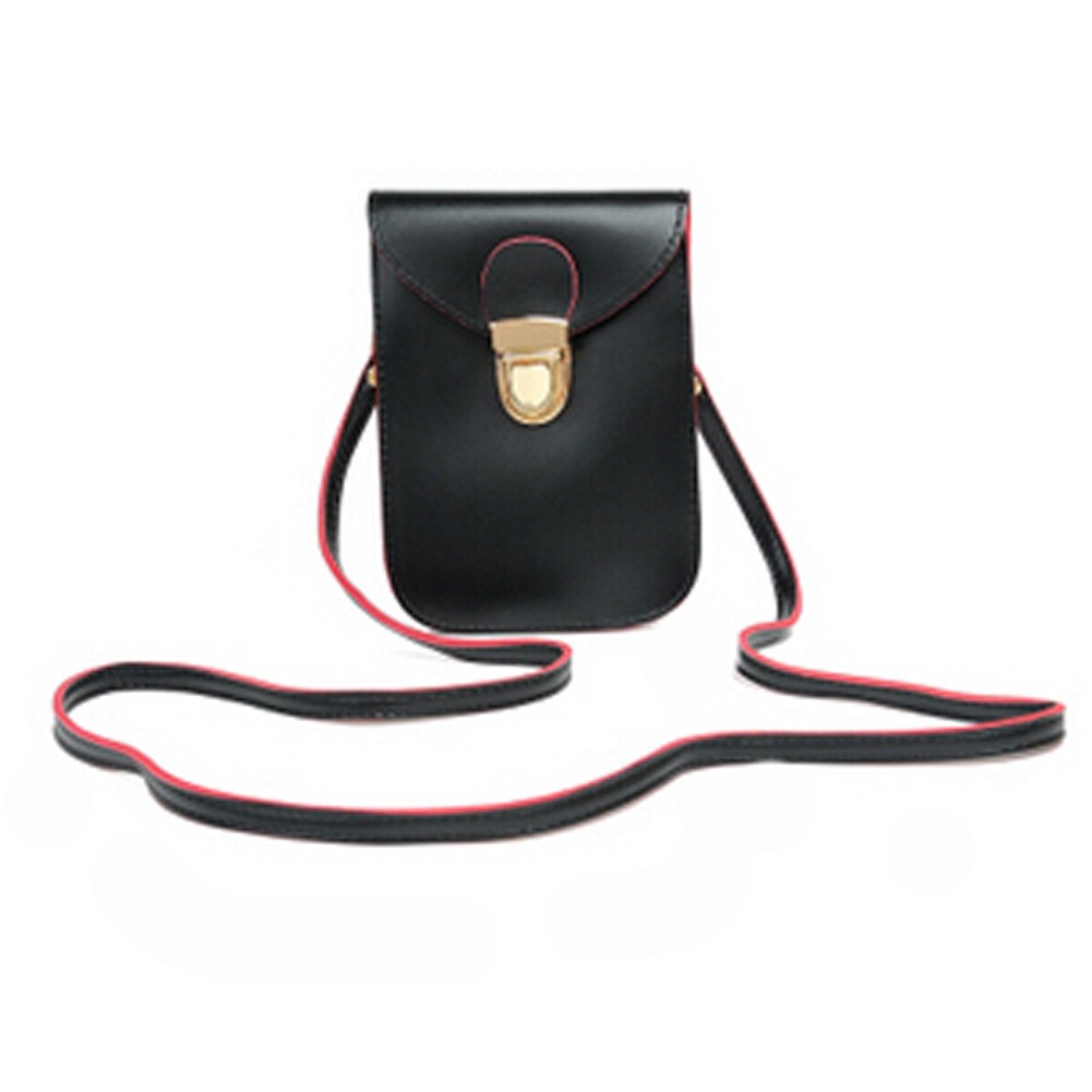 Womens  Purses Universal Cellphone Leather Bag Shoulder Strap Purses PU Leather