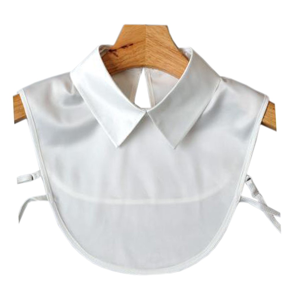 Elegant Korean Fake Collar Shirt Collar Detachable False Collar Stand Collar White A