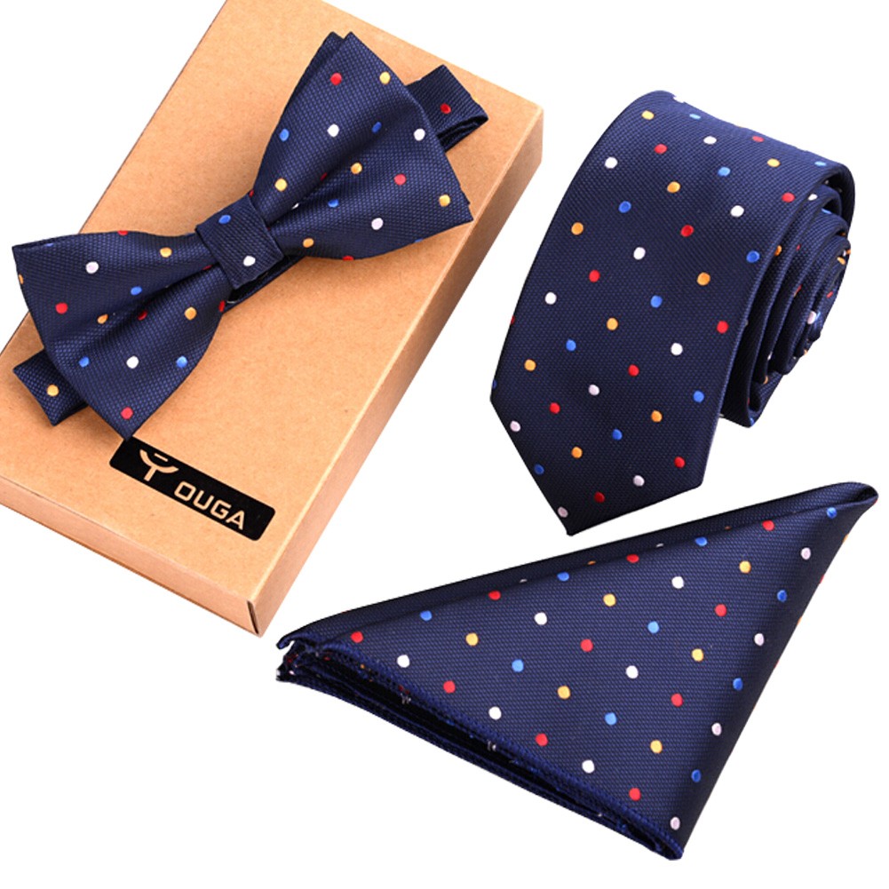 Necktie/Bow Tie/Pocket Square Fashionable Formal/Informal Ties Set Necktie Knot