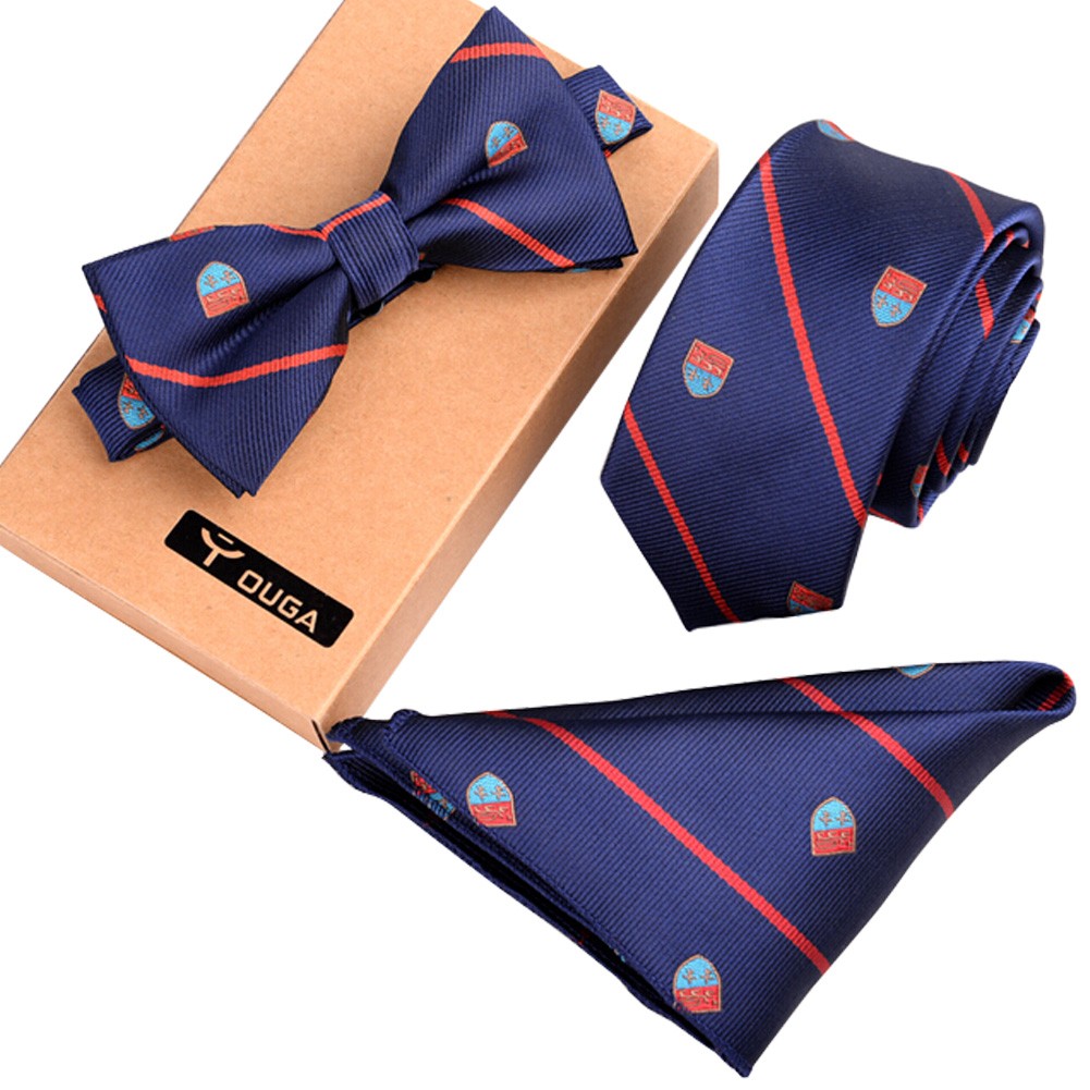 Fashionable Formal/Informal Neck Ties Ties Set, Necktie/Bow Tie/Pocket Square