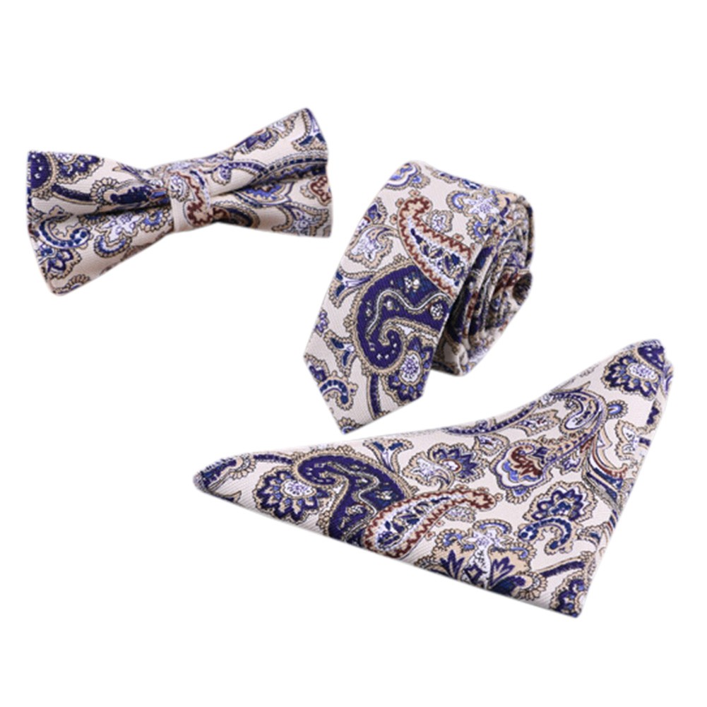3 PCS Fashionable Casual Formal/Informal Necktie/Bow Tie/Pocket Square I