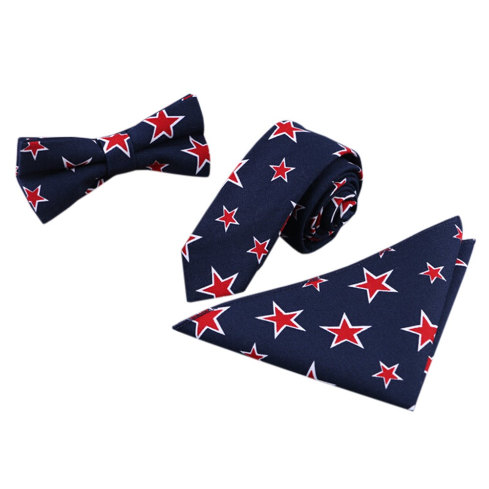 3 PCS Fashionable Casual Formal/Informal Necktie/Bow Tie/Pocket Square N