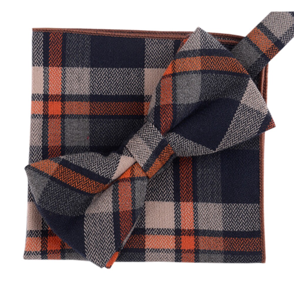 Fashion Casual Bow Tie Pocket Square Business Necktie Pocket Cloth NO.19