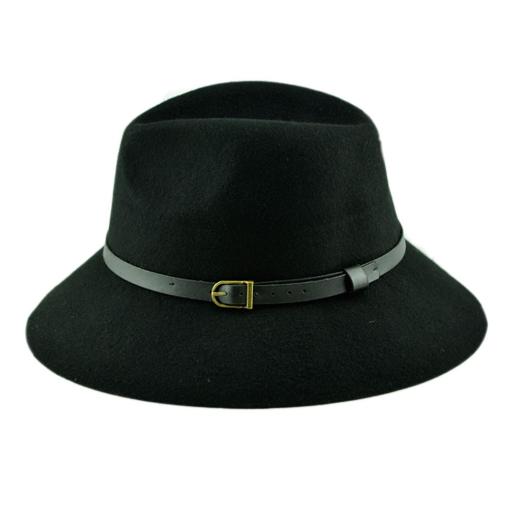 Billycock/ Women  Trendy  Bowler Hat Cap/ Classic Style/ Homburg, Black