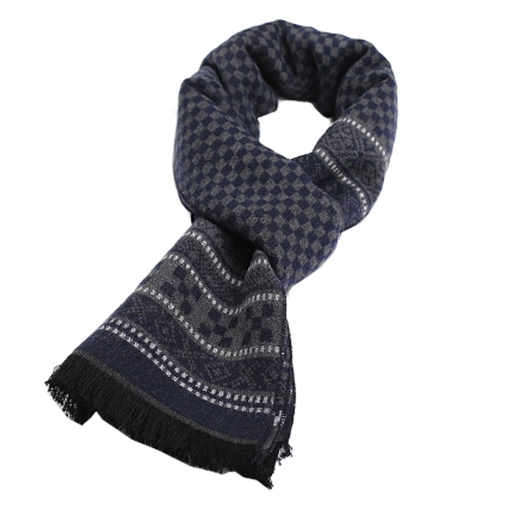 Wool Cashmere Winter Warm Scarf Neck Wrap Scarves Mens Scarves,K