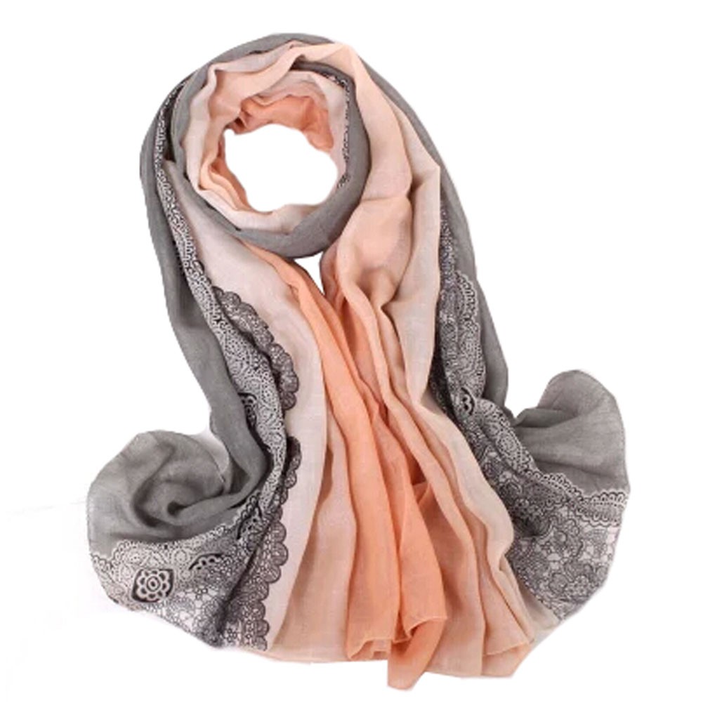 Fashion Scarves Winter Warm Cotton&Linen Scarf Infinity scarf,Bare Pink