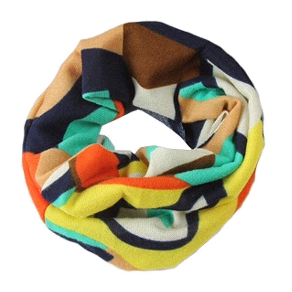 Child's Scarves Knitted Scarves Loop Scarfs Neck Wrap,Colorful