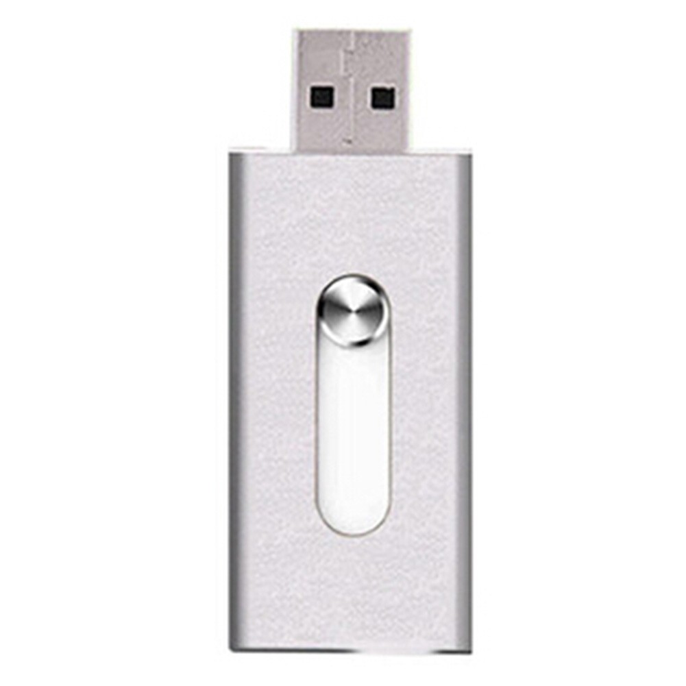 16GB Double Plug Iphone/Ipad/PC USB Flash Drive Dual-Purpose Memory Stick Silver