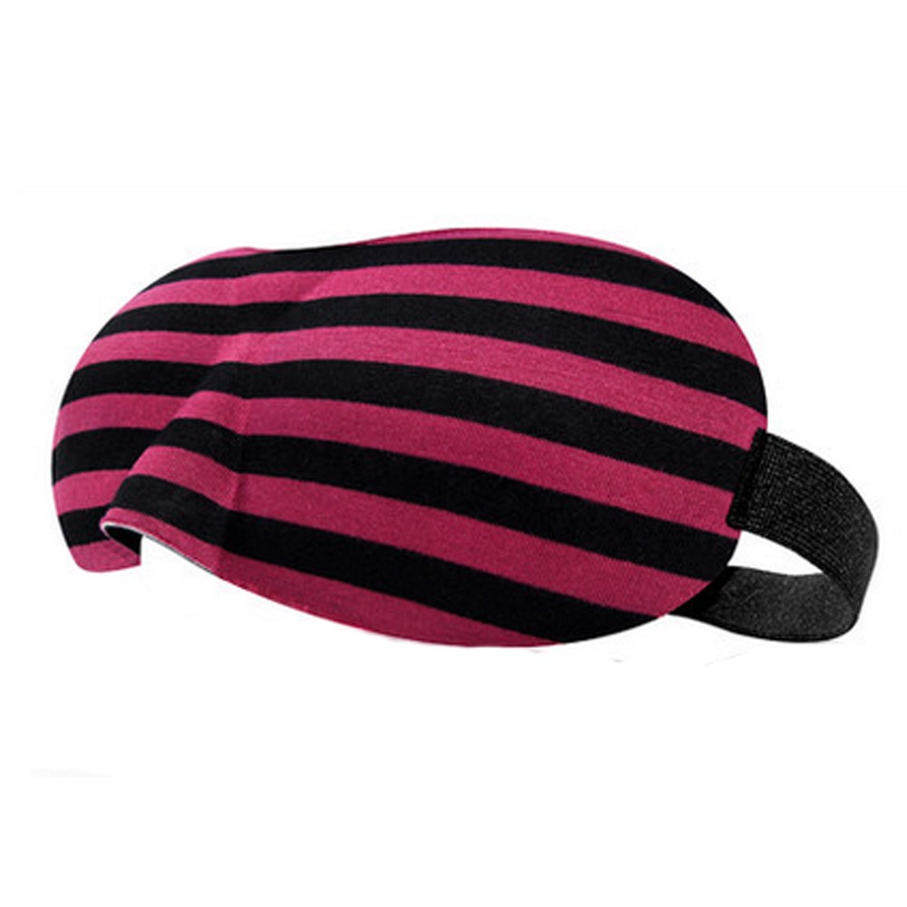 Adjustable Eye Mask Sleep Mask Eye-shade Relaxing Sleeping Eye Cover-Red Stripe