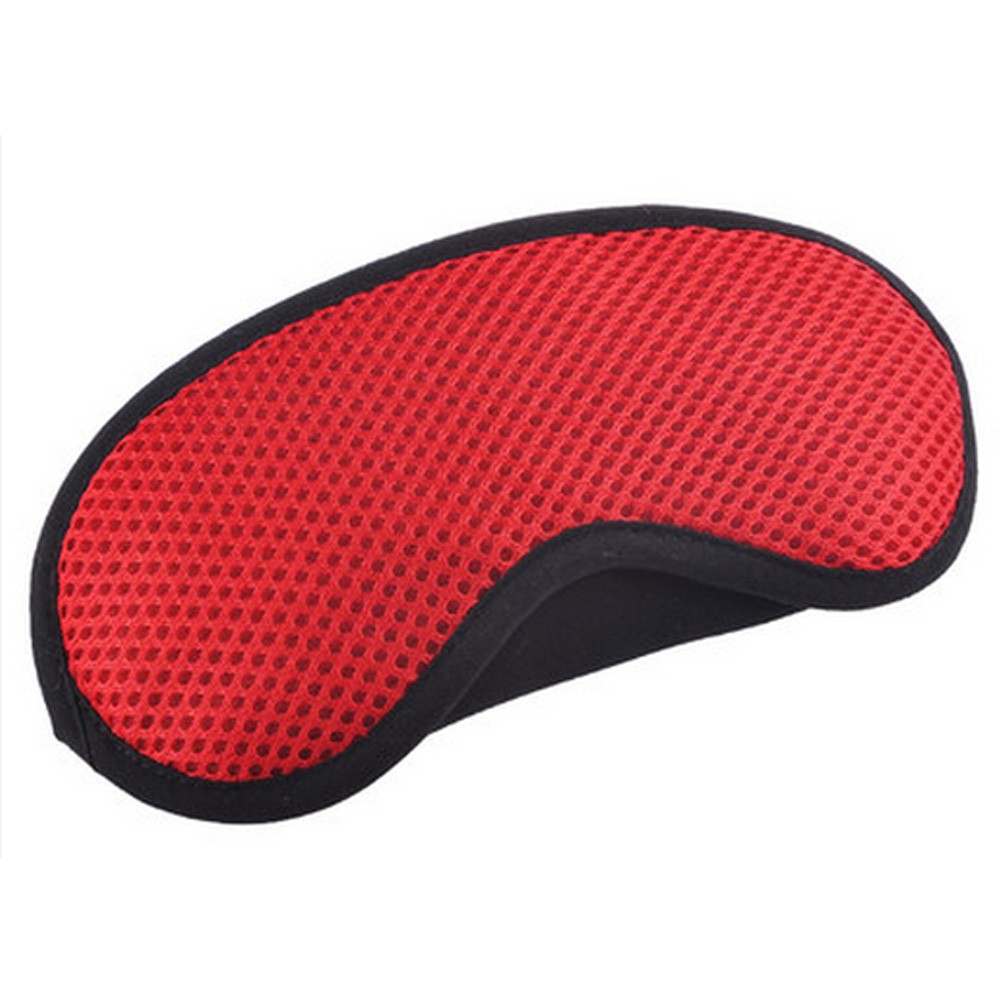 Breathable Adjustable Eye Mask Eye-shade Relaxing Sleeping Eye Cover-Red