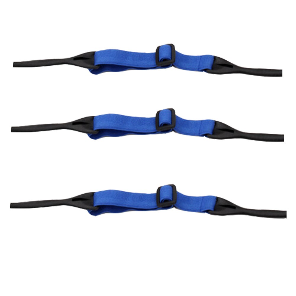 Set Of 3 Sunglasses Retainer Strap Neck Blue Cord String Adjustable Lock