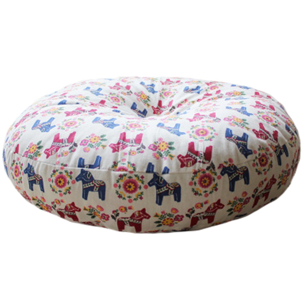Cute Round Seat Cushion Soft Chair Pad Floor Cushion Pillow, N