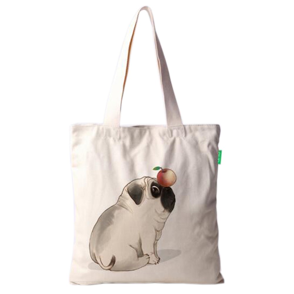 Lovely Dog Handbag Canvas Bag Single Shoulder Bag Eco Bag,No.4