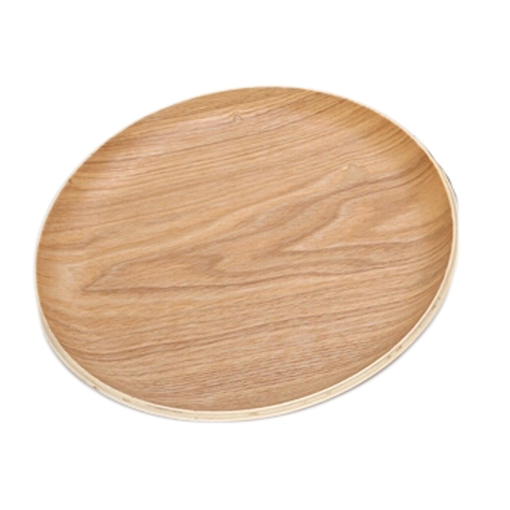 Circle Shaped Fruit Tray  Real Wood Dried Fruit Snacks Candy Fruit  Dish