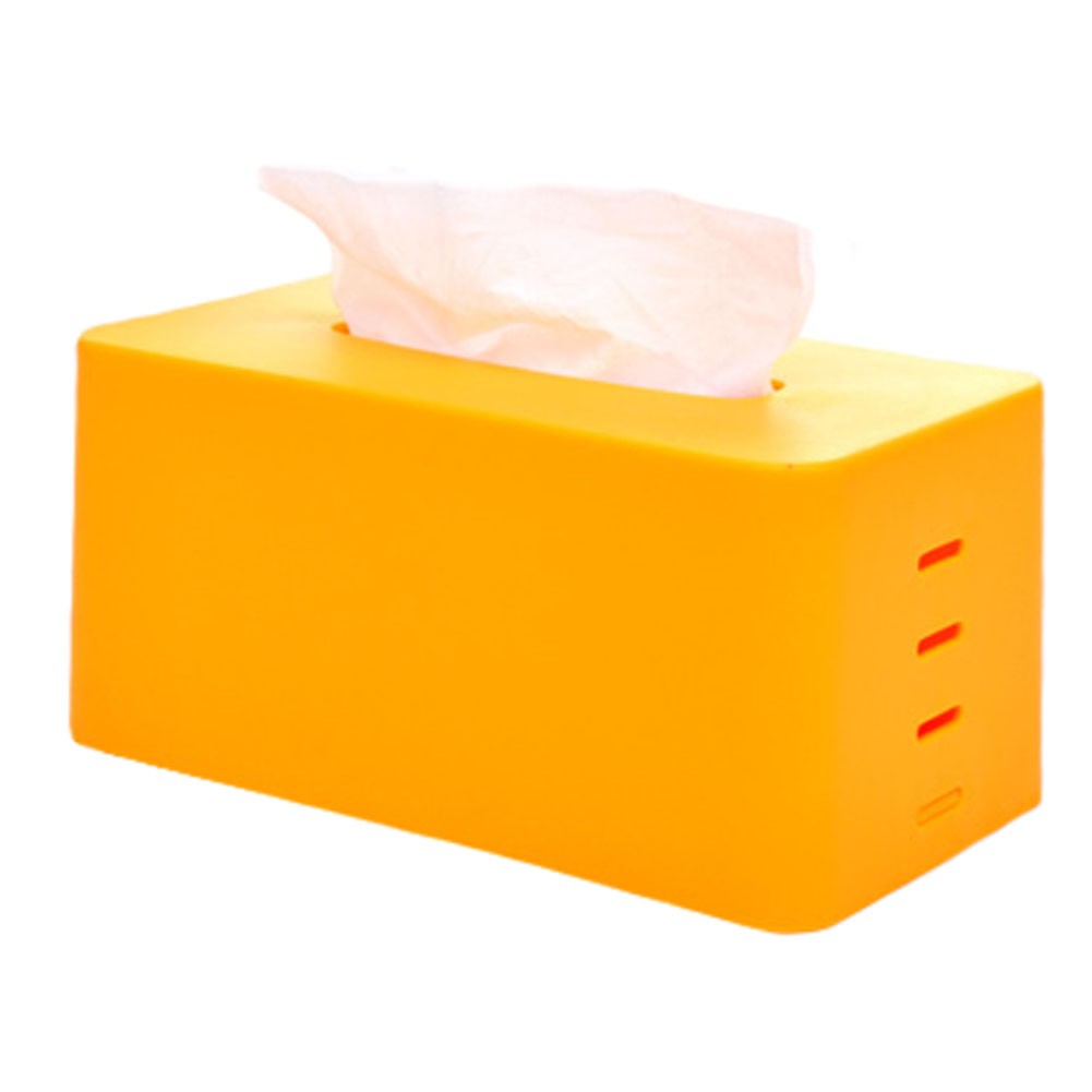 2PCS Tissue Box Boxes Tissue Paper Holders Cover Facial Tissues Container Orange