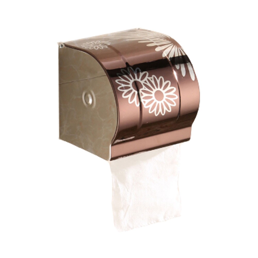 Bathroom Tissue Holder/Toilet Paper Holder,Stainless Steel,brown