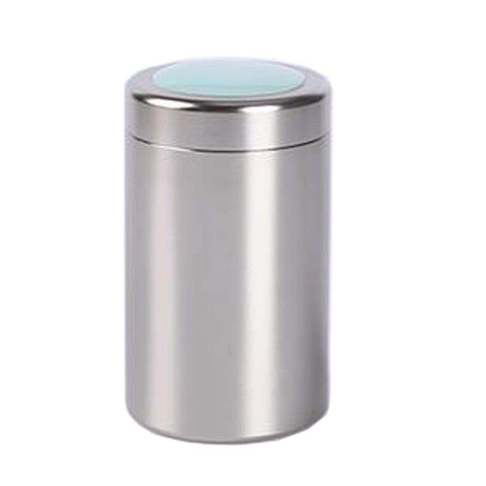Unique Style Mini Portable Tea Canister Tea Storage Container Seal Pot, Silvery