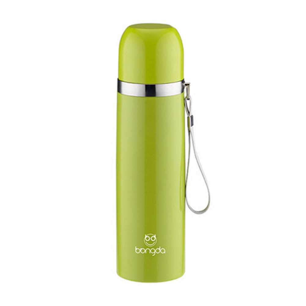 Elegant Travel Mug Stainless Steel Vacuum Drink Bottle 500ML,Green