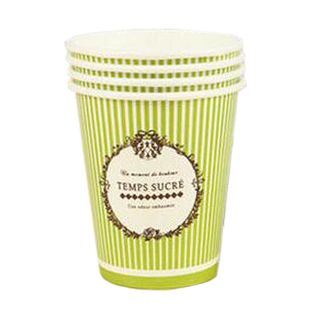 Green Disposable Cup Party Juice Paper Cup Water Cup 50 Counts